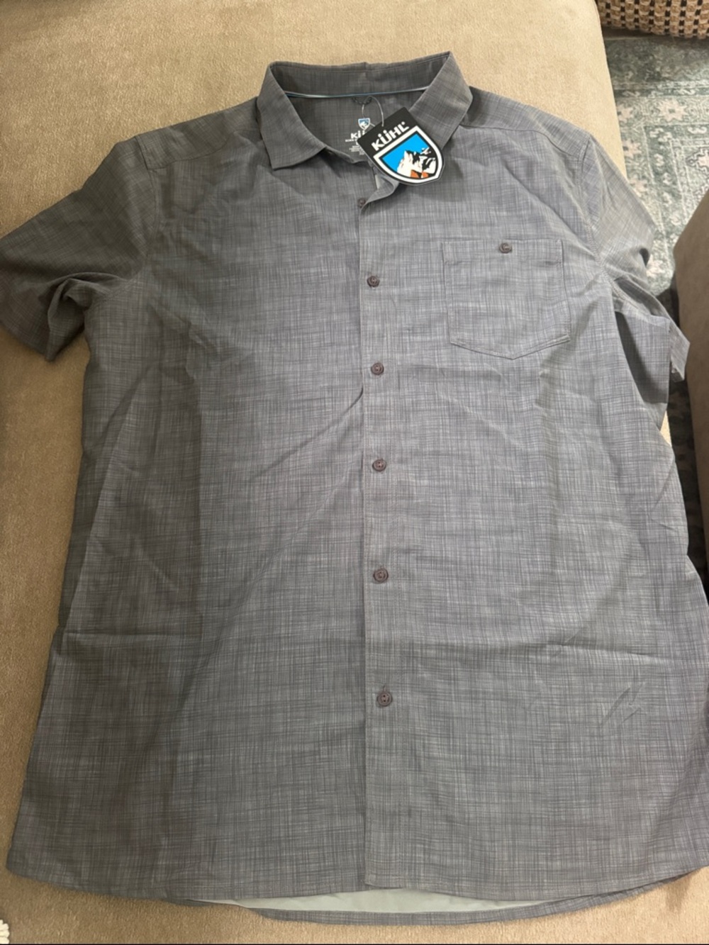 Men's Kuhl Persuadr Button-Up Shirt — Gray - Picture 2 of 5